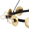 Designers Fountain Harmoni 12-Light Matte Black Modern Industrial Wagon Wheel Chandelier for Dining Rooms D313C-12CH-MB - alternate 2